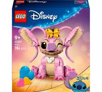 LEGO | Disney Angel - Lilo & Stitch Giocattolo da Costruire - Personaggio in Mattoncini con 3 Palloncini a Cuore e Farfalla - Regalo per Bambine, Bambini da 9 Anni e Adulti Fan della Serie TV - 43257