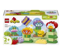 lego duplo - giardino e fiori creativi - lego 10444 con fiori e numeri 45pz anni 2+