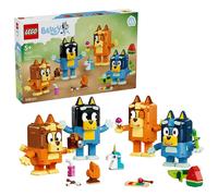 LEGO Bluey Famiglia Bluey in Mattoncini - Giochi Didattici con 4 Personaggi con Diverse Espressioni e Accessori - Set Giocattoli Montessori - Regalo di Compleanno per Bambine e Bambini da 5 Anni 11217