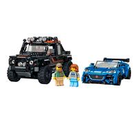 LEGO Speed Champions Jaguar Project 7 e Land Rover Defender - Kit di Modellismo STEM con 2 Macchine Giocattolo e 2 Minifigure di Piloti - Regalo di Compleanno per Bambini da 10 Anni in su - 77264