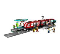 City 60423 Tram e Fermata del Tram, Treno Giocattolo da Costruire con Stazione e Vagoni Ferroviari, Giochi per Bambini 7+, Giochi di costruzione Treno Giocattolo da Costruire con Stazione e Vagoni Fer