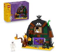 LEGO Granaio di Halloween - Giocattolo da Esposizione con una Minifigure di Scheletro e Accessori Spaventosi tra cui un Pipistrello e Lampade - Regalo Creativo per Bambini e Bambine da 8 Anni - 40721