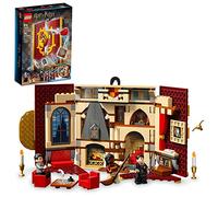LEGO Harry Potter 76409 - Set di striscioni per casa di Grifondoro, castello di Hogwarts, giocattolo da parete o da parete, giocattolo da viaggio pieghevole, da collezione con 3 minifigure