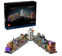 Lego Harry Potter Diagon Alley: Modello con 12 personaggi e autobus per adulti 76444