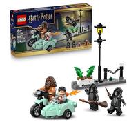 LEGO Harry Potter Fuga da Privet Drive di Hagrid e Harry 76459 | Giochi per bambini da 8 anni, 4 minifigure inclusi 2 Mangiamorte, moto giocattolo, scena di strada, idea regalo, 124 pezzi