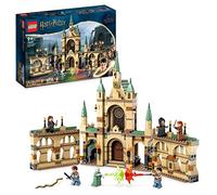LEGO Harry Potter La battaglia di Hogwarts, Giochi per Bambini e Bambine, Castello Giocattolo con Minifigure di Molly Weasley, Bellatrix Lestrange, Voldemort e Spada di Grifondoro, Idea Regalo 76415