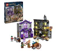 LEGO Harry Potter Olivander e Madama McClan: Abiti per Tutte le Occasioni, 2 Modelli di Negozi Giocattolo da Costruire con 6 Minifigure, Giochi Creativi per Bambini da 8 Anni da Collezione 76439