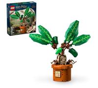 LEGO Harry Potter, statuetta di mandragoro e pianta in vaso, idea regalo collezione Harry Potter per bambini, gioco di creatura magica per la decorazione della camera da letto giocattolo Harry Potter