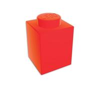 LEGO Iconic 1x1 lampada mattone led in silicone - Rosso - Con 8 colori che cambiano automaticamente e blocco manuale del colore (include 3 batterie AAA) - altezza 116mm x larghezza 78mm