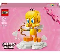 LEGO Titti - Uccellino Giocattolo - Modello Looney Tunes da Esposizione con Mazzo di Fiori, Cuore, Arco di Cupido e Supporto a Forma di Nuvola - Regalo per Bambine e Ragazze da 12 Anni in Su - 40824