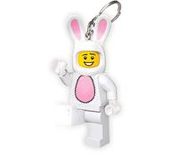 LEGO Iconic Bunny Suit Guy Keychain Light - Figura alta 3 pollici (KE73H), bianco