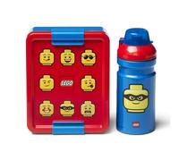 LEGO® ICONIC Classic snack set (bottiglia e scatola) - rosso/blu