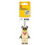 LEGO Minifigures - Portachiavi a forma di carlino, misura grande, 7,6 cm, colore: bianco, Bianco