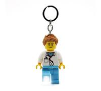 LEGO Iconic Doctor Keyring Torch - 76 mm Large Figure (KE184) - Includes 2 CR202
