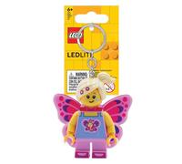 LEGO Iconico Farfalla Ragazza Figure Mini Luce Chiave (Portachiavi/Portachiavi)