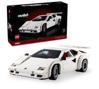 Lego icons 10337 lamborghini countach 5000 quattrovalvole, modellino di auto per adulti, regalo uomo o donna da collezione