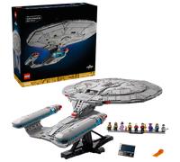 LEGO Icons Star Trek: U.S.S. Enterprise NCC-1701-D - Kit di Modellismo da Esposizione per Adulti - 2 Shuttlepod, Funzione di Separazione e 9 Minifigure incl. Jean-Luc Picard - Regalo per Fan - 10356
