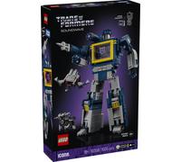 LEGO Icons Transformers: Soundwave Set per Adulti - Kit di Modellismo da Esposizione con Figure Trasformabili tra cui Laserbeak e Ravage, e un Mattoncino Sonoro - Regalo da Collezione per Fan - 10358