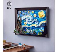 LEGO Ideas 21333 Vincent Van Gogh - Stampa artistica su tela La notte stellata