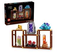 LEGO Ideas Collezione di Minerali - Costruzioni per Adulti - Modellino da Esposizione con Elementi di Cristallo tra cui Ametista, Fluorite e Quarzo, 3 Supporti - Regalo Fai Da Te - Arredo Casa 21362