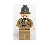 LEGO Indiana Jones Professore Henry Sr. Grigio Passo Casco Figure Mini 77012