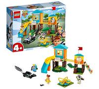 LEGO Juniors 4+ Toy Story 4 Avventura al Parco Giochi di Buzz e Bo Peep con Minifigure di Buzz Lightyear, Bo Peep e Gabby Gabby, 10768
