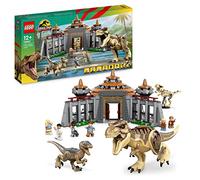 LEGO Jurassic Park Centro Visitatori: l’Attacco del T. Rex e del Raptor con 2 Dinosauri Giocattolo, Scheletro di Dino e 6 Minifigure, Regalo Adolescenti dai 12 Anni, Collezione 30° Anniversario 76961