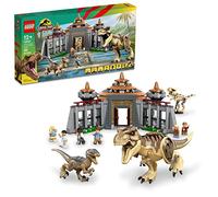 LEGO Jurassic Park Centro Visitatori: l’Attacco del T. Rex e del Raptor con 2 Dinosauri Giocattolo, Scheletro di Dino e 6 Minifigure, Regalo Adolescenti dai 12 Anni, Collezione 30° Anniversario 76961