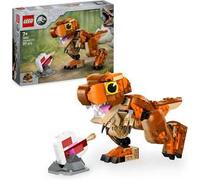 Lego jurassic world 76967 little eatie: t. rex, dinosauro giocattolo con parti mobili, gioco di ruolo bambini 7+, idea regalo
