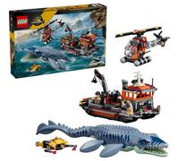 LEGO Jurassic World Attacco del Mosasauro alla Barca 77983 703 pezzi