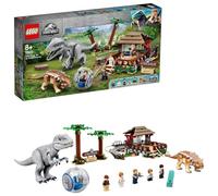 LEGO Jurassic World Indominus Rex Contro Ankylosaurus, Set Dinosauri Giocattolo da Costruire con Girosfera, per Bambini di 8+ Anni, 75941