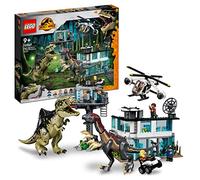 LEGO Jurassic World l’Attacco del Giganotosauro e del Terizinosauro, Dinosauri Giocattolo e 6 Minifigure, Giochi per Bambini e Bambine, Idee Regalo di Compleanno, Dino 76949