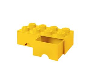 Lego l4006y.00 Storage Brick 8 con cassetti, colore: Giallo