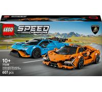 LEGO Speed Champions Lamborghini Revuelto e Huracán STO - Modellini di Auto da Corsa - Macchine Giocattolo con 2 Minifigure dei Piloti - Regalo di Compleanno per Bambini da 10 Anni in su - 77238