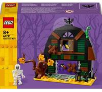 LEGO Granaio di Halloween - Giocattolo da Esposizione con una Minifigure di Scheletro e Accessori Spaventosi tra cui un Pipistrello e Lampade - Regalo Creativo per Bambini e Bambine da 8 Anni - 40721