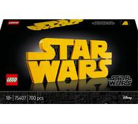 LEGO Star Wars 75407 Logo Star Wars in Mattoncini - Set di Costruzioni per Adulti Fai-da-Te - Kit di Modellismo da Collezione dalla Cultura Pop - Gadget da Esposizione per Casa o Ufficio - Idea Regalo