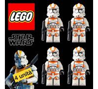 Lego lotto 4 Minifigures Clone Trooper sw1235 Star Wars Episode 3 75337