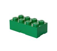 LEGO Lunch Box con 8 knobs - Contenitore Alimentare, Lavabile in Lavastoviglie, Multiuso, Porta Merenda, 950ml, per Bambini e Adulti, verde