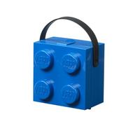 LEGO Lunch Box con Manico blu - Contenitore Portatile per Alimenti, Lavabile in Lavastoviglie, 2.1L, Ideale per Bambini e Adulti