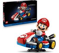 LEGO Mario Kart: Mario e Kart Standard - Personaggio Nintendo da Esposizione con Modellino di Auto - 72037