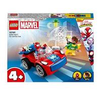 Auto di SpiderMan e Doc Ock Marvel con personaggi Lego