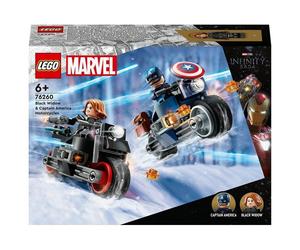 LEGO Marvel 76260 Motociclette di Black Widow e Captain America, Set A