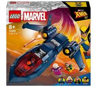 LEGO Marvel 76281 X-Jet di X-Men, Aereo Giocattolo per Bambini di 8+ A