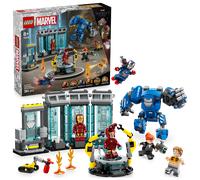 LEGO Marvel Laboratorio di Iron Man: Sala delle Armature - Giocattolo per Fan dei Supereroi con Mech e 5 Minifigure tra cui Aldrich Killian e Robot Dum-E - Regalo Avengers per Bambini da 8 Anni 76315