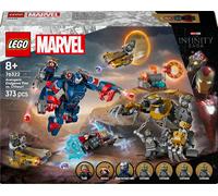 LEGO ǀ Marvel Avengers: Endgame Thor Contro Chitauri - Giocattolo con Mech, Figura di Gorilla e 7 Minifigure tra cui Thor, Rocket e Iron Patriot - Regalo da Supereroi per Bambini da 8 Anni - 76322