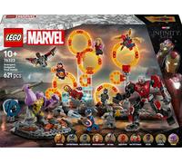 LEGO Marvel Avengers: Endgame la Battaglia Finale, Giocattolo con Figura di Thanos, Mech di Ant-Man e 9 Minifigure tra cui Capitan America, Iron Man e Doctor Strange - Regalo per Bambini 76323