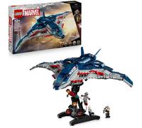 LEGO | Marvel Quinjet Avengers: Age of Ultron - Aereo Giocattolo dei Supereroi con Moto e 5 Minifigure tra cui Iron Man, Black Widow e Ultron - Regalo per Bambini da 12 Anni in su e Fan Adulti - 76325