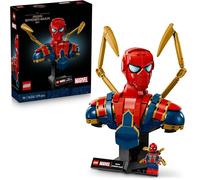 LEGO | Marvel Busto di Iron Spider-Man - Modellino da Esposizione per Adulti con 2 Braccia Mobili, Testa Girevole e Minifigure del Supereroe - Regalo da Collezione per i Fan degli Avengers - 76326