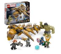 LEGO | Marvel Avengers vs. Leviathan, Figura Giocattolo Costruibile con Personaggio di Hulk e Minifigure di Capitan America, Loki, Vedova Nera e Chitauri, Giochi per Bambini e Bambine da 7 Anni 76290
