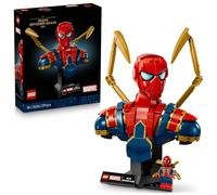 LEGO | Marvel Busto di Iron Spider-Man - Modellino da Esposizione per Adulti con 2 Braccia Mobili, Testa Girevole e Minifigure del Supereroe - Regalo da Collezione per i Fan degli Avengers - 76326
